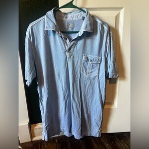 Tommy Bahama Pale Blue Short-Sleeve Polo with Chest Pocket